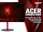 Acer Nitro KG2 Nitro XZ272S3 curved gaming monitor - 27", 1500R, Full HD, 180Hz, 1ms, FreeSync Premium, DisplayHDR 400, HDMI & DP