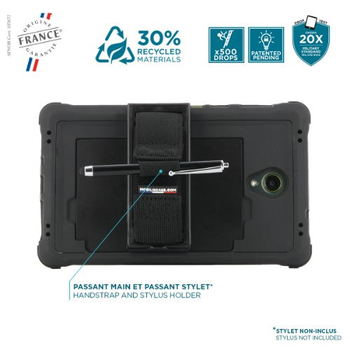 Mobilis 067014 PROTECH - Case + 360° rotating handstrap + kickstand for Galaxy Tab Active5 8''