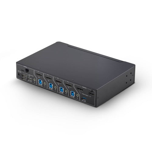 StarTech.com 4-Port DisplayPort KVM Switch with Mouse Roaming and Multi-View / Picture-in-Picture, 4K 60Hz, USB 3.0 (5Gbps) Hub, Hotkey Control, TAA Compliant