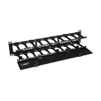 Tripp Lite SRCABLEDUCT2UHD SmartRack 2U High Capacity Horizontal Cable Manager - Finger duct with dual-hinge cover