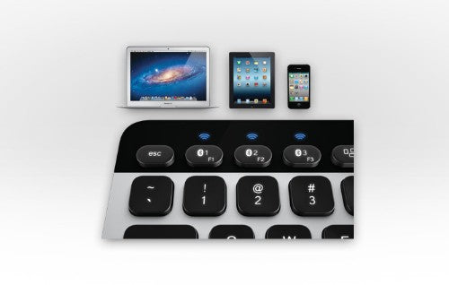 Logitech 920-004270 mobile device keyboard Black, White Bluetooth AZERTY French