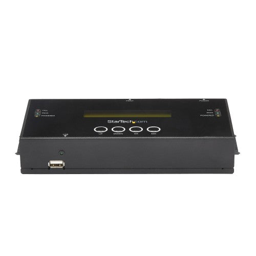 StarTech.com 1:1 Standalone Hard Drive Duplicator and Eraser, SAS and SATA HDD/SSD Cloner/Copier, Hard Disk Duplicator/Sanitizer, Harddrive Wiper, LCD Display, Toolless, No PC Required - TAA Compliant