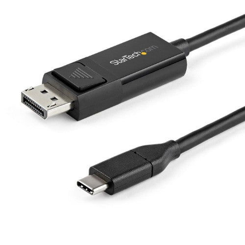 StarTech.com 3.3ft (1m) USB C to DisplayPort 1.2 Cable 4K 60Hz - Bidirectional DP to USB-C or USB-C to DP Reversible Video Adapter Cable - HBR2/HDR - USB Type C/Thunderbolt Monitor Cable