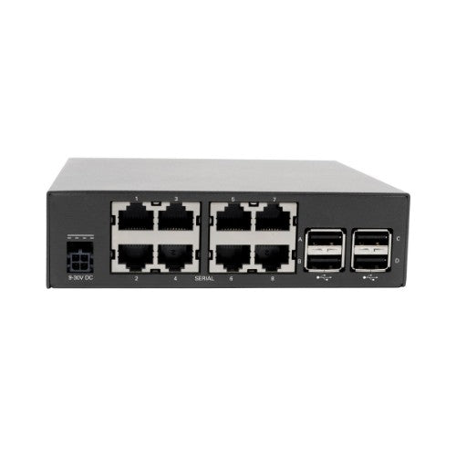 Tripp Lite B093-008-2E4U-M 8-Port Console Server with Built-In Modem, Dual GbE NIC, 4Gb Flash and Dual SFP