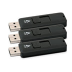 V7 VF24GAR-3PK-3E USB flash drive 4 GB USB Type-A 2.0 Black