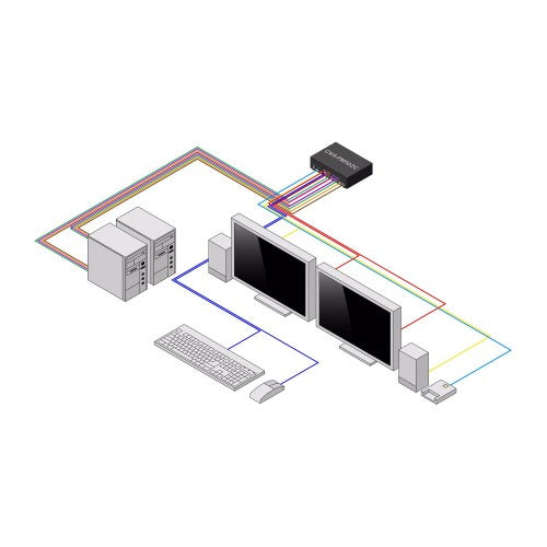 StarTech.com Secure 2-Port Dual-Monitor KVM Switch, 1x DisplayPort In to 2x HDMI Out, 4K 30Hz, NIAP 4.0 Desktop KVM, Metal Housing, CAC Port, Made in the USA