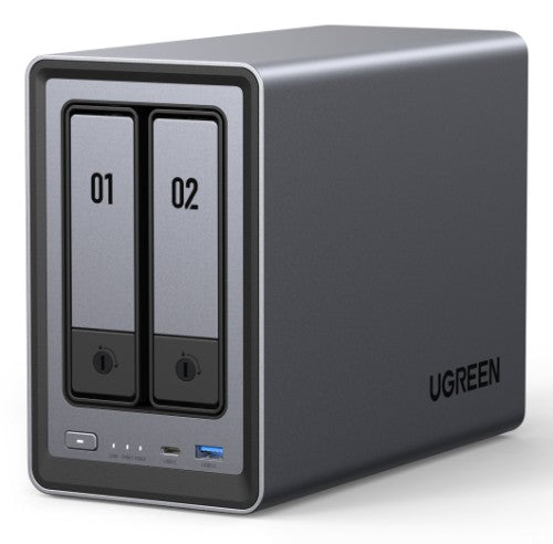 Ugreen NASync DXP2800 NAS Desktop Intel® N N100 8 GB DDR5 0 TB UGOS Pro Aluminium