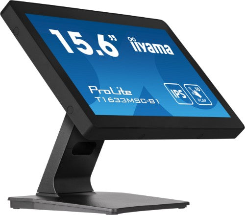 iiyama ProLite 15.6" PCAP 10 points multi-touch monitor with edge-to-edge glass and IPS panel technology