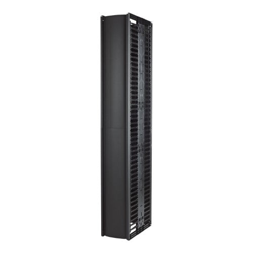 APC Valueline, Vertical Cable Manager for 2 & 4 Post Racks, 84"H X 12"W, Double-Sided with Doors