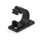 StarTech.com 100 Adhesive Cable Management Clips Black - Network/Ethernet/Office Desk/Computer Cord Organizer - Sticky Cable/Wire Holders - Nylon Self Adhesive Clamp UL/94V-2 Fire Rated - TAA