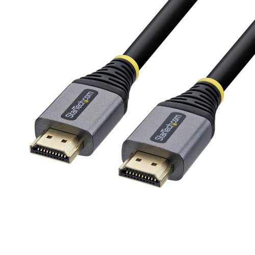 StarTech.com 25ft (7.6m) Premium Certified High Speed HDMI Cable, 4K 60Hz/1440p 144Hz, HDMI 2.0 Cable with HDR10/ARC, 18Gbps, 4K HDMI Cord for Monitor/TV/Display, High-Flex TPE Jacket