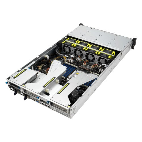 ASUS RS521A-E12-RS24U Socket SP5 Rack (2U) Black, Silver