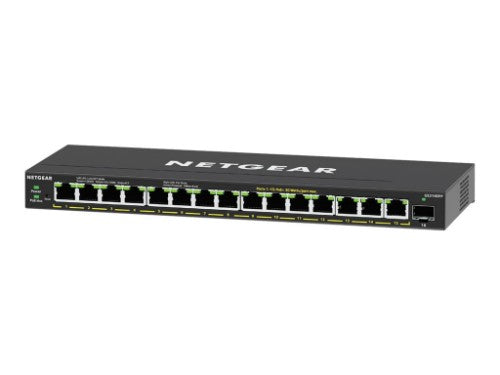NETGEAR GS316EPP Managed Gigabit Ethernet (10/100/1000) Power over Ethernet (PoE) Black