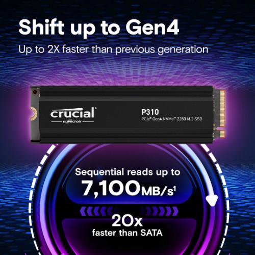 Crucial P310 4 TB M.2 PCI Express 4.0 NVMe