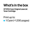 HP CF401A/201A Toner cartridge cyan, 1.33K pages ISO/IEC 19752 for HP Pro M 252