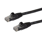 StarTech.com 100ft CAT6 Ethernet Cable - Black CAT 6 Gigabit Ethernet Wire -250MHz 100W PoE RJ45 UTP Network/Patch Cord Snagless w/Strain Relief Individually Tested