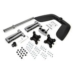 StarTech.com Dual Monitor Stand - Ergonomic Desktop Monitor Stand for up to 32" (17.6lb/8kg) VESA Displays - Free-Standing Articulating Universal Computer Monitor Mount - Adjustable Height - Silver