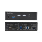 StarTech.com 2-Port DisplayPort KVM Switch, 4K 60Hz, DP 1.2, EDID Management, 2-Port USB 3.0 Hub, 4x USB HID Ports, TAA Compliant