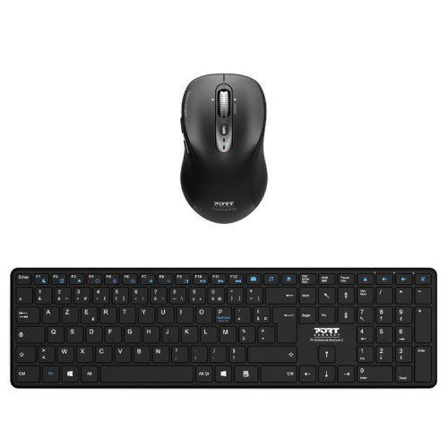 Port Designs 900907RUK keyboard Mouse included Home Bluetooth UK English Black