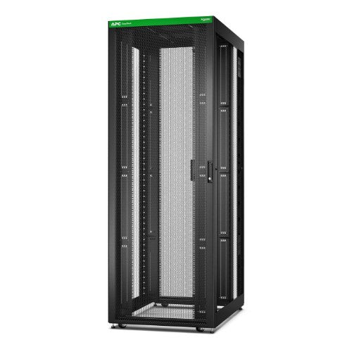 APC Easy Rack, 48U, Black, With Roof, Castors, Feet, 4 Brackets, and Bottom, No Side Panels, 2258H x 800W x 1200D mm