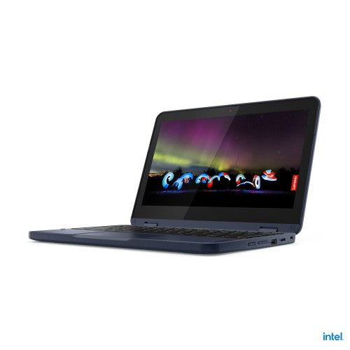 Lenovo 500w Gen 3 (Intel) Intel® Celeron® N5100 Hybrid (2-in-1) 29.5 cm (11.6") Touchscreen HD 4 GB LPDDR4x-SDRAM 128 GB SSD Wi-Fi 6 (802.11ax) Windows 11 Pro English Blue