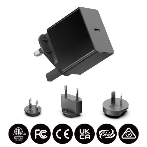 Origin Storage Origin 65W Wall Charger with 1.5m USB-C cable and 4 Multi AC Plugs