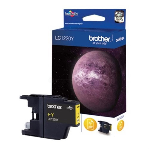Brother LC-1220YBP Ink cartridge yellow Blister, 300 pages for Brother DCP-J 525