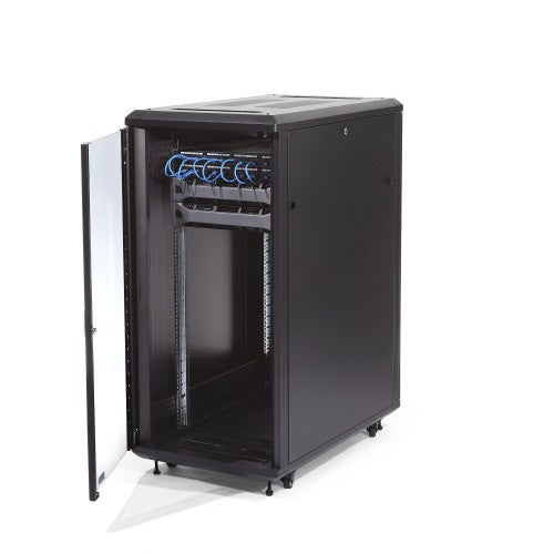 StarTech.com 32U Enterprise-Grade Flat Pack Server Rack Cabinet, 19in Enclosed 4-Post Rack with 29in (75cm) Mounting Depth and 1764lb (800kg) Weight Capacity