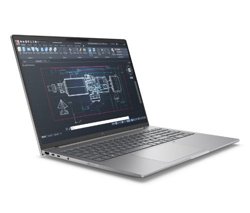 HP ZBook 8 G1i Intel Core Ultra 7 255H Mobile workstation 40.6 cm (16") WUXGA 32 GB DDR5-SDRAM 1 TB SSD NVIDIA RTX 500 Ada Wi-Fi 7 (802.11be) Windows 11 Pro AI Workstation, AI PC Silver