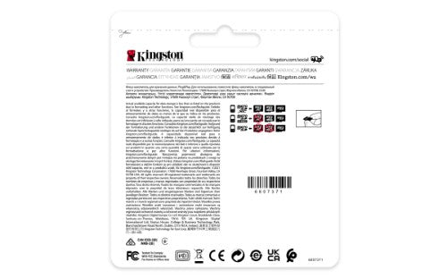 Kingston Technology 8GB microSDHC Industrial C10 A1 pSLC Card + SD Adapter