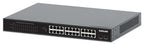 Intellinet 24-Port Gigabit Ethernet PoE+ Switch with 2 SFP Ports IEEE 802.3at/af (PoE+/PoE) Compliant, PoE Power Budget of 370 W, Two 1G SFP Open Slots, 19" Rackmount (with UK power cord)