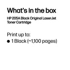 HP CF530A/205A Toner cartridge black, 1.1K pages ISO/IEC 19798 for HP MFP 180