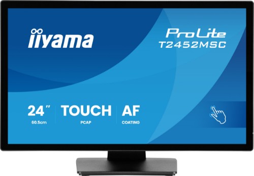 iiyama ProLite T2452MSC-B2 computer monitor 61 cm (24") 1920 x 1080 pixels Full HD Touchscreen Black