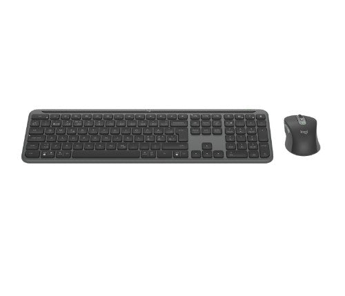 Logitech Signature Slim Combo MK950 keyboard Mouse included Office RF Wireless + Bluetooth QWERTY Nordic Graphite