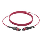 Tripp Lite N845-02M-12-MG 100G MTP/MPO Multimode OM4 Plenum-Rated Fiber Optic Cable (F/F), 12 Fiber, 40/100GBASE-SR4, Push/Pull Tabs, Magenta, 2 m