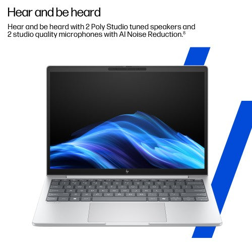 HP EliteBook 8 G1i AI Wolf Pro Security Edition Intel Core Ultra 7 255U Laptop 35.6 cm (14") WUXGA 24 GB DDR5-SDRAM Wi-Fi 6E (802.11ax) Windows 11 Pro AI PC Silver