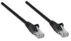 Intellinet Network Patch Cable, Cat6, 5m, Black, CCA, U/UTP, PVC, RJ45, Gold Plated Contacts, Snagless, Booted, Lifetime Warranty