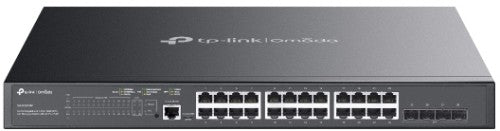 TP-Link Omada 24-Port Gigabit and 4-Port 10GE SFP+ L2+ Managed Switch with 24-Port PoE+