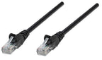 Intellinet Network Patch Cable, Cat5e, 2m, Black, CCA, U/UTP, PVC, RJ45, Gold Plated Contacts, Snagless, Booted, Lifetime Warranty