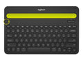 Logitech K480 QWERTZ Swedish Bluetooth Black, Green