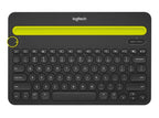 Logitech K480 QWERTZ Swedish Bluetooth Black, Green