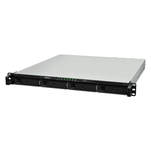 Synology RackStation RS826RP+ NAS/storage server Rack (1U) AMD Ryzen V1500B 4 GB DDR4 0 TB DiskStation Manager Black, Grey
