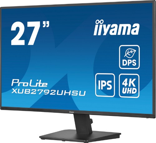 iiyama ProLite 27’’ IPS technology panel featuring 4K resolution and Dynamic Power Saving (DPS)