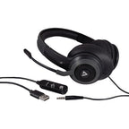 V7 Premium Over-ear Stereo Headset, Boom Mic, PC, Mac, Tablets, Laptop Computer, Gaming, Video Conferencing, 3.5mm, USB