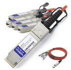 AddOn Networks QSFP-4X10G-AOC1M-AO InfiniBand/fibre optic cable 1 m QSFP+ 4xSFP+
