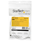 StarTech.com 3ft (1m) USB-A to USB-C Fast Charging Cable, Rugged, Charge & Sync, 3A, USB 2.0, White TPE Jacket and Aramid Fiber - USB Charging Cord