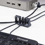 StarTech.com Peripheral Cable Anchor Lock, Secure Keyboard/Mouse, Cable Lock For Shared Office/Public Computers, Cable Trap Compatible w/Laptop Security Cable/Padlock - TAA