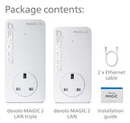 Devolo Magic 2 LAN triple 2400 Mbit/s Ethernet LAN White