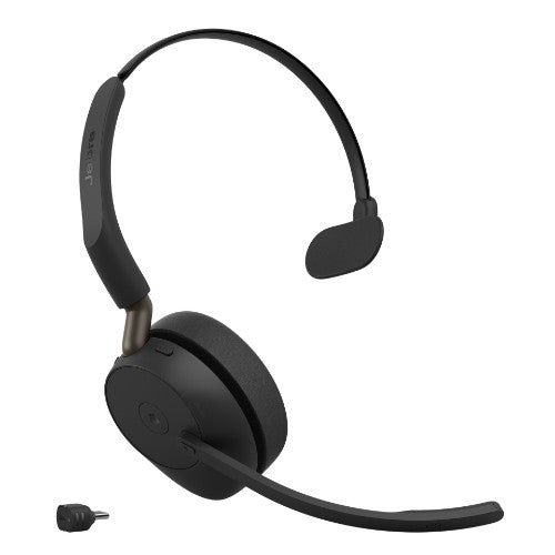 Jabra Evolve3 65 MS - USB-C with Dongle - Mono (Charging Stand)