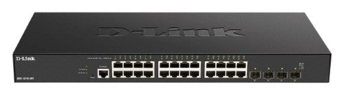 D-Link 24-port 10GBASE-T + 4-port 10/25G SFP28 Smart Managed Switch